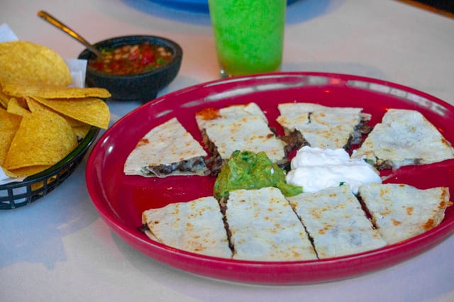 Shrimp Quesadilla.